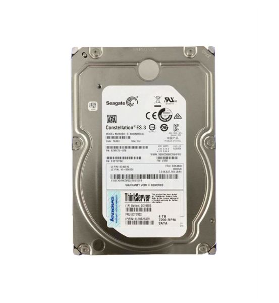 0C19505 Lenovo 4TB 7200RPM SATA 6Gb/s 3.5-inch Enterprise Hard Drive