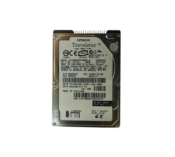 0C2180 Dell 40GB 4200RPM ATA/IDE 2.5-inch Hard Drive