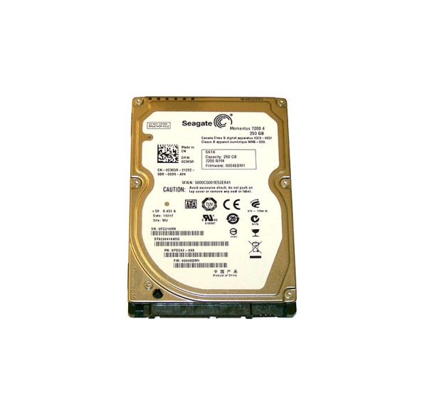 0C385R Dell 250GB 7200RPM SATA 3Gb/s 16MB Cache 2.5-inch Hard Drive