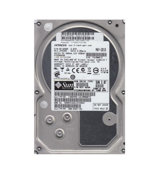 0F10500 Hitachi 2TB 7200RPM SATA 300Mbps 32MB Cache 3.5-Inch Hard Drive