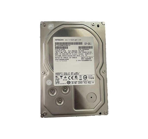 0F12455 Hitachi Ultrastar 7K3000 2TB 7200RPM SATA 6GB/s 64MB Cache 3.5-inch Internal Hard Drive