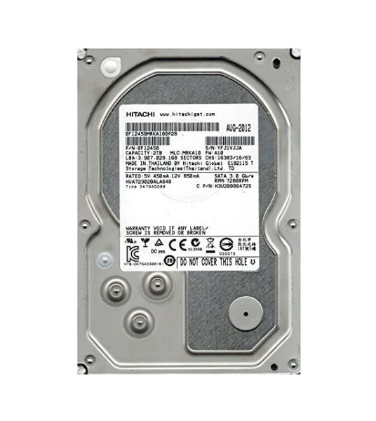 0F12458 Hitachi Ultrastar 7K3000 2TB 7200RPM SATA 6Gb/s 64MB Cache 3.5-inch Hard Drive