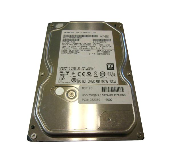 0F13179 Hitachi Deskstar 7K1000.D 750GB 7200RPM SATA 6Gb/s 32MB Cache 3.5-inch Hard Drive
