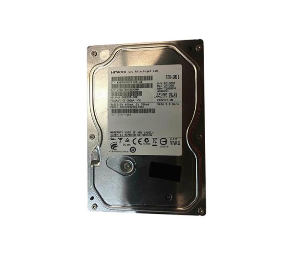0F13651 Hitachi Deskstar 7k1000.c 250GB SATA/300 7200RPM 16MB Hard Disk Drive