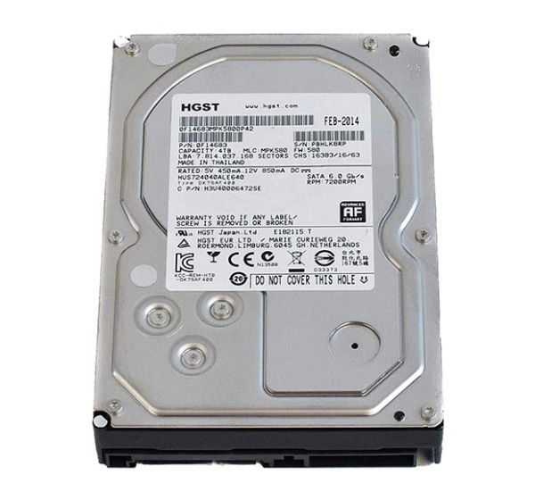 0F14683 Hitachi Ultrastar 7K4000 4TB 7200RPM SATA 6Gb/s 64MB Cache 3.5-inch Hard Drive