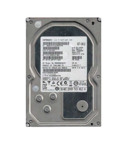 0F14994 Hitachi Ultrastar 7K3000 2TB 7200RPM SATA 6Gb/s 64MB Cache 3.5-inch Hard Drive
