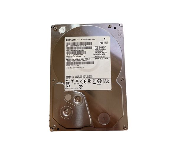 0F15013 Hitachi DESKSTAR 7K1000.C 1TB 7200RPM 32MB Cache SATA 6GB/s 3.5-inch Hard Drive