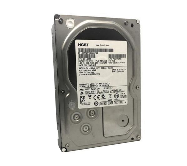 0F19455 HGST Hitachi Ultrastar 7K3000 3TB 7200RPM SATA 6Gb/s 64MB Cache 3.5-inch Hard Drive