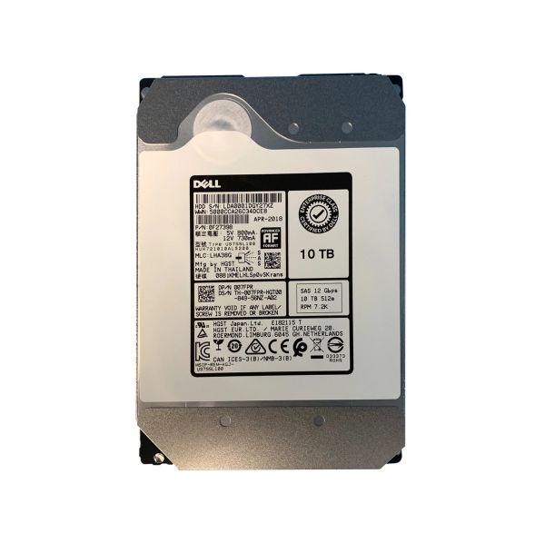 0F27398 HGST Ultrastar HE10 10TB 7200RPM SAS 12Gb/s 256MB Cache 512E 3.5-inch Helium Platform Enterprise Hard Drive