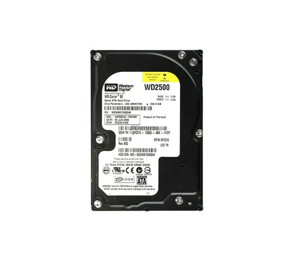 0FC215 Dell 250GB 7200RPM SATA 3Gb/s 8MB Cache 3.5-inch Hard Drive