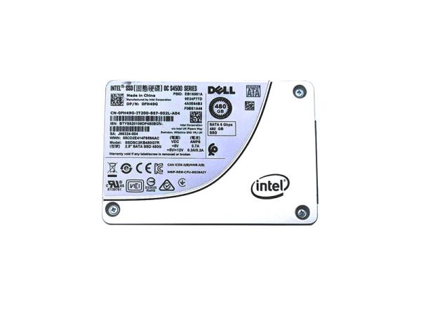 0FH49G Dell 480GB TLC SATA 6Gb/s Read Intensive Hot-Swappable 2.5-inch Solid State Drive