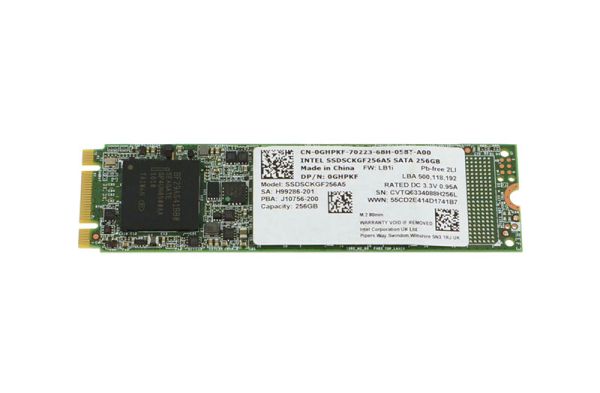 0GHPKF Dell 256GB Multi-Level Cell (MLC) SATA 6Gb/s M.2 2280 Solid State Drive