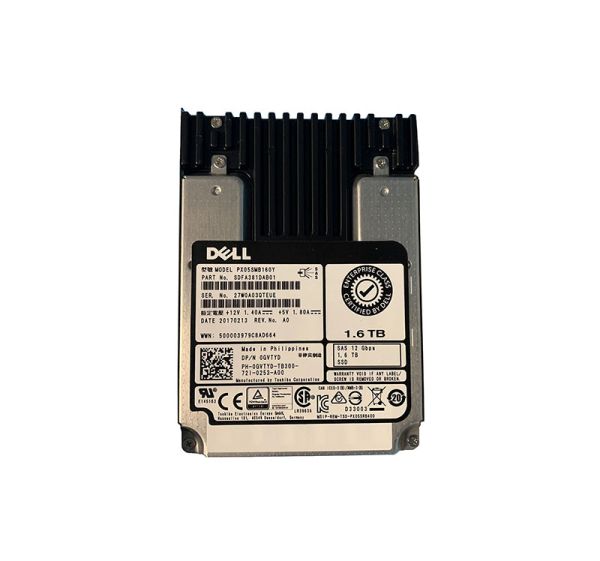 0GVTYD Dell 1.6TB SAS 12Gb/s Write Intensive Hot-Pluggable 2.5-inch Solid State Drive