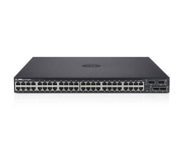 0H9NXW Dell Force10 S-Series S4820T 48 x Ports 10GBase-T 10 Gigabit Ethernet + 4 x Ports QSFP 40 Gigabit Ethernet RJ-45 Enterprise Network Switch