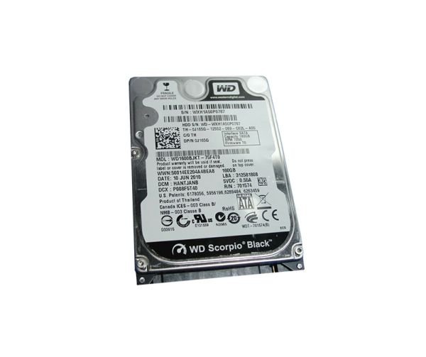 0J165G Dell 160GB 7200RPM SATA 3Gb/s 16MB 2.5-inch Hard Drive