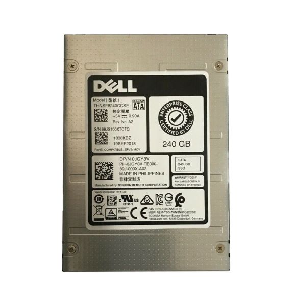0JGY8V Dell 240GB Multi-Level Cell SATA 6Gb/s Read Intensive 2.5-Inch Solid State Drive