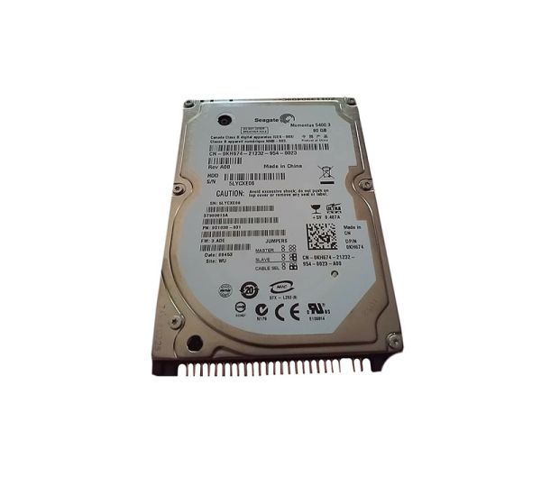 0KH674 Dell 80GB 5400RPM AT100 8MB Cache 2.5-inch Hard Drive