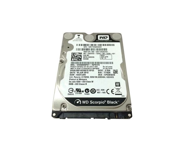0N3VVG Dell 500GB 7200RPM SATA 3Gb/s 16MB Cache 2.5-inch Hard Drive