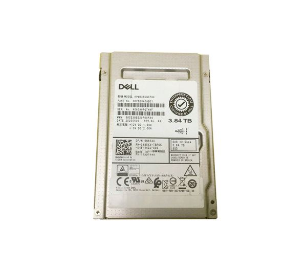 0N85XX Dell 3.84TB Triple-Level Cell SAS 12Gb/s 2.5-inch Solid State Drive for PowerEdge R730 Server