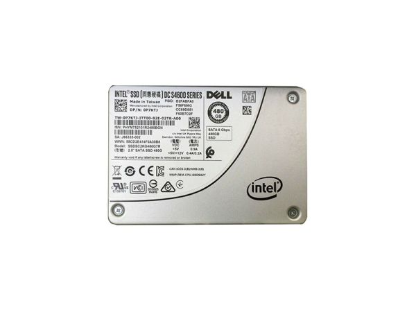 0P7KTJ Dell Intel DC S4600 480GB SATA 6Gb/s 2.5-inch Solid State Drive for PowerEdge R640 Server System