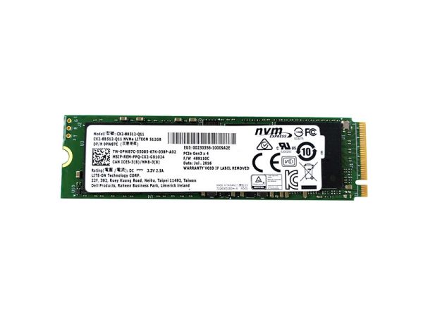 0PW87C Dell 512GB Multi-Level Cell (MLC) PCI Express 3 x4 M.2 2280 Solid State Drive