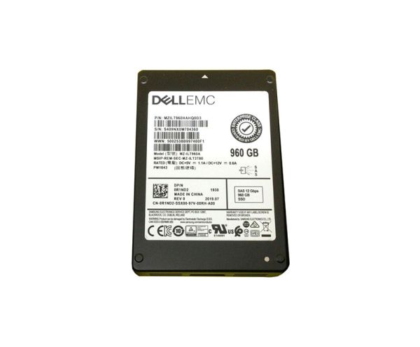 0R1ND2 Dell 960GB Triple-Level Cell SAS 12Gb/s 2.5-inch Solid State Drive for PowerEdge R7415 Server