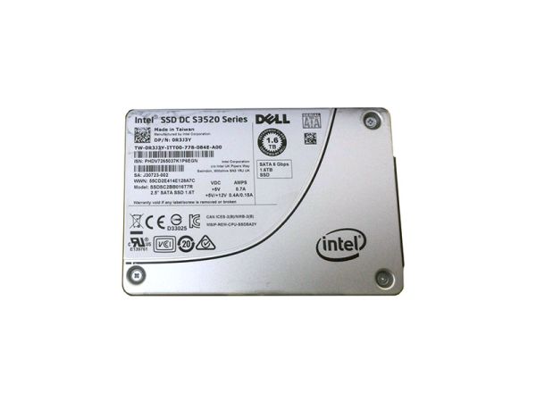 0R3J3Y Dell 1.6TB Multi-Level Cell (MLC) SATA 6Gb/s 2.5-inch Solid State Drive