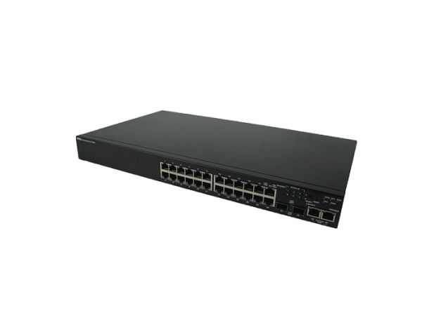 0R8746 Dell PowerConnect 3524 24 x Ports 10/100Base-T + 2 x Ports SFP Shared + 2 x Ports 10/100/1000Base-T Rack-Mountable Manageable Stackable Fast Ethernet Network Switch