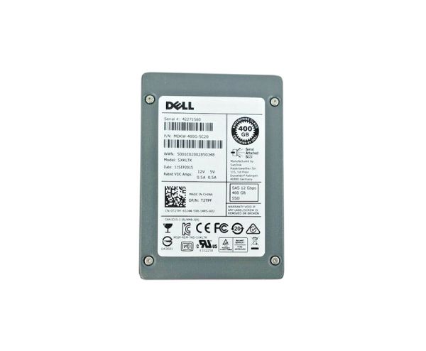 0T2TPF Dell 400GB Multi-Level Cell SAS 12Gb/s 2.5-inch Write Intensive Solid State Drive