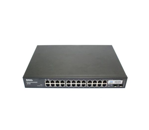 0TJ689 Dell PowerConnect 2724 24 x Ports 10/100/1000Base-T Gigabit Ethernet Managed Network Switch