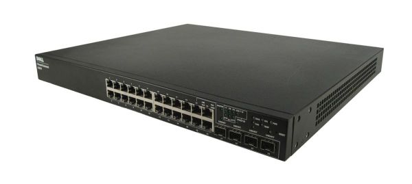 0TK308 Dell PowerConnect 6224 24 x Ports 10/100/1000Base-T + 4 x SFP Shared Gigabit Ethernet Layer 3 Managed Switch