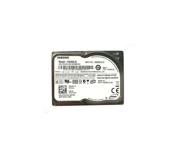 0TW726 Dell 80GB 5400RPM ATA/ZIF 1.8-inch Hard Drive