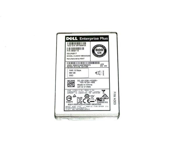 0V1R9K Dell 800GB Multi-Level Cell (MLC) SAS 12Gb/s 2.5-inch Solid State Drive