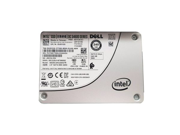 0V6YD5 Dell 240GB TLC SATA 6Gb/s Mix Use 2.5-inch Solid State Drive