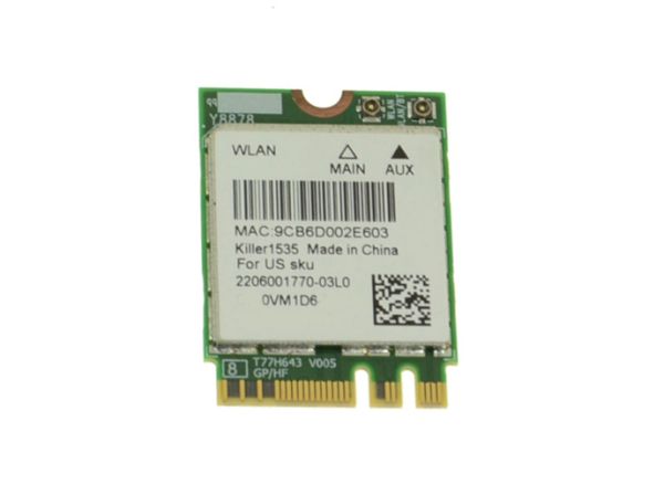 0VM1D6 Dell Wireless-ac N1535 802.11a/b/g/n/ac Bluetooth Wifi Card