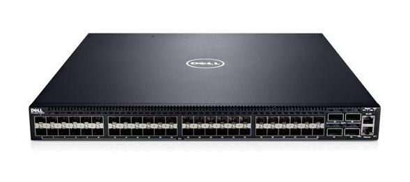 0W9C6F Dell Force10 S4810P 48-Ports SFP+ 10GBase-T + 4-Ports 40GBase-X QSFP+ Rack-Mountable Layer 3 Managed 10-Gigabit Ethernet Network Switch
