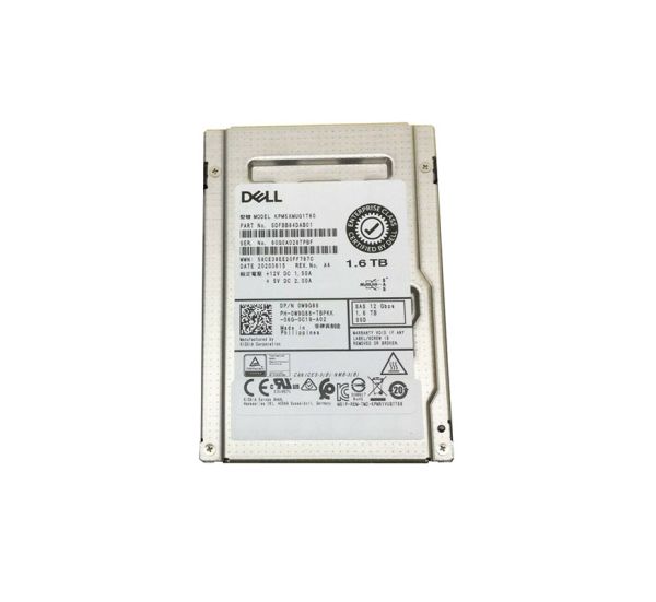 0W9G88 Dell Kioxia 1.6TB SAS 12Gb/s Write Intensive 2.5-inch Solid State Drive