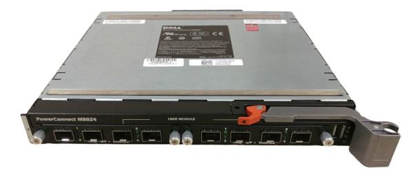 0W9XC3 Dell PowerConnect M-Series M8024 4 x Ports SFP+ 10 Gigabit Ethernet Switch Module for M1000E
