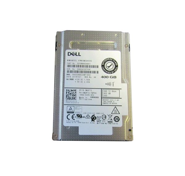 0WGP72 Dell Kioxia 400GB SAS 12Gb/s Write Intensive 2.5-inch Solid State Drive