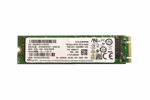 0WX4N Dell 256GB Multi-Level Cell SATA 6Gb/s M.2 2280 Solid State Drive