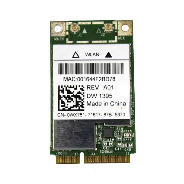 0WX781 Dell Wireless 1395 802.11G Internal Card Network Adapter PCI Express Mini Card