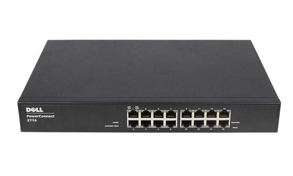 0XJ078 Dell PowerConnect 2716 16-Ports 10/100/1000Base-T Layer 3 Managed Gigabit Ethernet Network Switch