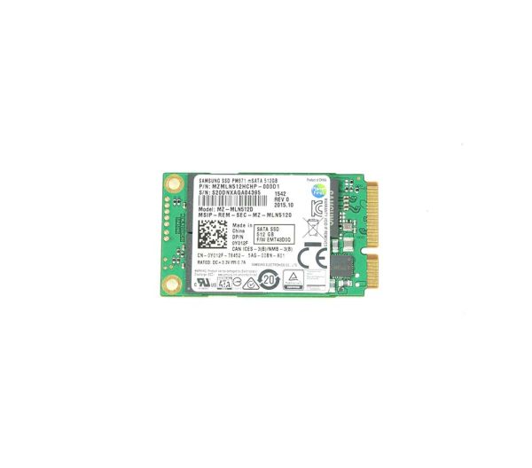 0Y012F Dell 512GB TLC SATA 6Gb/s mSATA Solid State Drive
