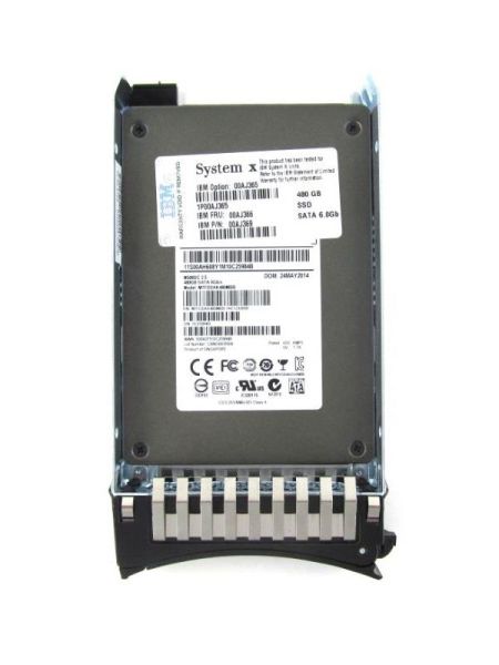 00AJ365 IBM 480GB SATA 6GB/s 2.5-inch MLC Hot Swapable Enterprise Value Solid State Drive for IBM System x Server