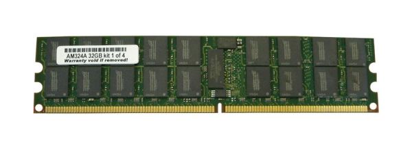AM324A HP 32GB Kit (4 X 8GB) DDR2-533MHz PC2-4200 ECC Registered CL4 240-Pin DIMM 1.8V Dual Rank Memory