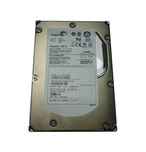 108-00171 NetApp 144GB 15000RPM SAS 3.0Gb/s 3.5-inch Hard Drive
