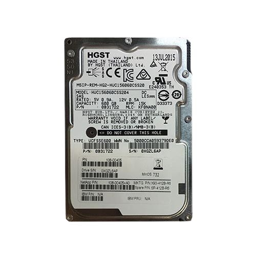 108-00405+A0 NetApp 600GB 15000RPM SAS 2.5-inch Hard Drive