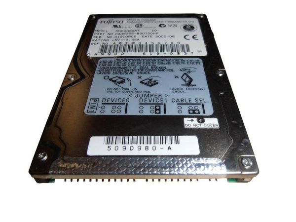 MHK2050AT Fujitsu Mobile 5GB 4200RPM ATA-66 512KB Cache 2.5-inch Hard Drive