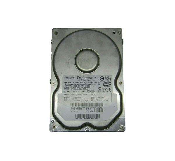13G0869 Hitachi Deskstar 7K250 40GB 7200RPM SATA 1.5GB/s 8MB Cache 3.5-inch Hard Disk Drive