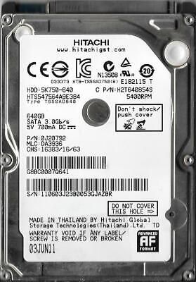 0J20792 Hitachi Travelstar 5K750 640GB 5400RPM SATA 3Gb/s 8MB Cache 2.5-inch Hard Drive